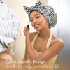 Yanibest Gorro Ducha Reutilizable Impermeable Mujer Antideslizante Lindo Pelo Raya