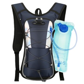 Running Backpack, Hydration Backpack Running with 2L Hydration Bladder, Water Backpack, Reflective Trail Running Vest for Men and Women, Backpack for Cycling, Running, Jogging