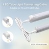 DiCUNO T5 T8 Tube Light Extension Cords 4.9FT, Female to