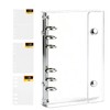 MACITEET Sticker Book Binder, Transparent with Star Pattern, A6 Large