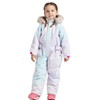 SNBOCON Kids Waterproof Colorful One Piece Coveralls Ski Suits Snowsuits