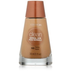 COVERGIRL Clean Liquid Makeup, Tawny (N) 165, 1.0-Ounce Bottles (Pack of 2)