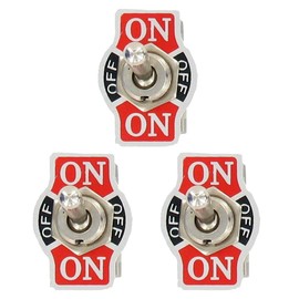 Etopars 3 X Heavy Duty 20A 125V 15A 250V SPDT 3 Terminal Pin ON/Off/ON Rocker Toggle Switch Flick Metal