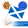 AhfuLife 30pcs Scottish Flags on Sticks for Burns Night Decorations,