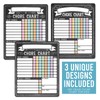 Hadley Designs Chore Charts Set of 3 for Multiple Kids:_Black