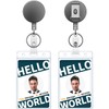 Pawfly 2 Pack Heavy Duty Metal Retractable Badge Reel with