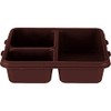 Tray-On-Tray Meal Delivery, 3-Compartments, 8-11/16''L X 6-5/16''W X 1-7/8''D, Co-Polymer,