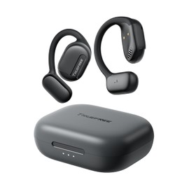 truefree O1 Open-Ear Headphones, Bluetooth 5.3 Wireless Earbuds with Ear Hooks, Over-Ear Air Conduction Tech for Sports, Four Mics Clear Calls, 45 Hours of Playtime, 16.2mm Enhanced Bass, App Control