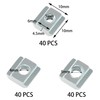 120 PCS T Sliding Square Guiding Nuts for 2020 Series