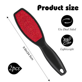 2 Pcs Clothes Brush,Lint Brush,Clothes Brush For Pet Hair,Brush Coat Lint Brush for Removing Pet Hair Dust and Fluff in Clothes Furniture Curtains Blanket,Effective Cleaning