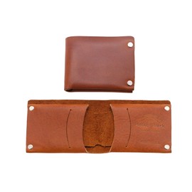 1844 Helko Werk Frontier Collection Leather Wallet for Men with Card Holder - Cowboy Wallet - Rustic and Tough Bifold Wallet for Travel - Handmade Back and Front Pocket Wallet (Cowboy Wallet) #F8752