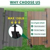 4.3" Heavy Duty Gate Wheel 360° Rotation Gate Wheel with