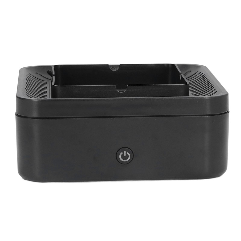 Smokeless Ashtray Gray Home Office Desktop USB Charging Large Air