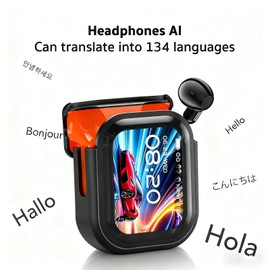 NE20 AI Translation Earbuds Real Time,165 Languages Translator Earbuds with 9 Translation Modes/No Subscription,Audio and Video Calls Translator Headphones,Audifonos Traductores Inglés Español