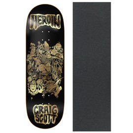 Heroin Skateboard Deck Craig Questions Allegory of Fear 10" x 32.25" with Grip