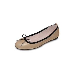 Bloch Women's Nashira Ballet Flat, Capuccino Leather, 9