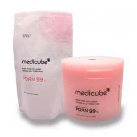 Medicare Cube 메디큐브 PDRN 핑크 콜라겐 토닝 겔 토너 패드 120ml 70매 Medi Cube PDRN Pink Collagen Toning Gel Toner Pad 120ml 70 sheets