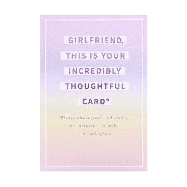 Birthday Card for Girlfriend from Hallmark - Contemporary Humour Design