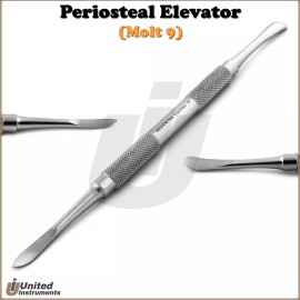 Medentra 5 Pcs Periosteal Elevators Molt 9 Periodontal Mucoperiosteal Flap Reflection