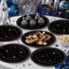 50 Pcs Stars Galaxy Space Birthday Party Oval Paper Plates