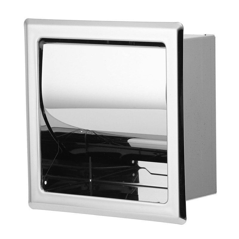 Mirror Surface Toilet Paper Holder Stainless Steel Paper Towel Rack