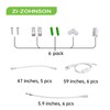 Zi-ZOHNSON 6 Pack 6CCT Tunable 4FT led Shop Lights for