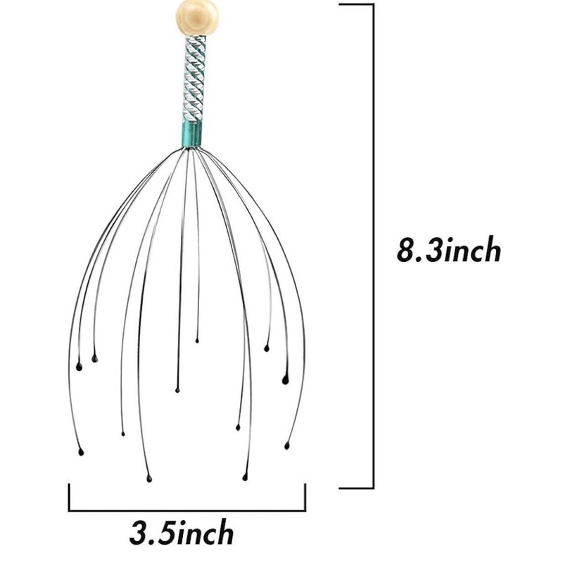 Frentaly 4 PCSHead Massager Scratcher Neck Massage Scalp Relax Calm