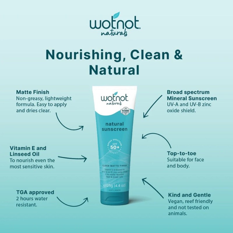 WOTNOT Natural Sunscreen SPF 50+ 125g