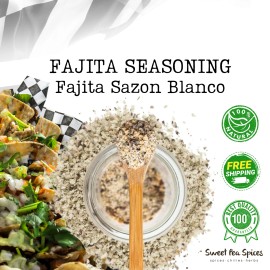 Deluna Fajita Seasoning  w/ Tenderizer -  Steak Fajita Sazonador Blanco - Bulk - 4oz