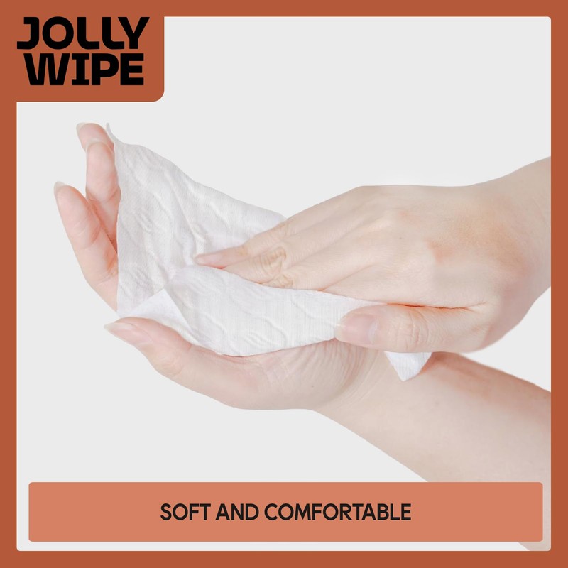 JOLLY WIPE Wet Wipes Flushable, Extra-Large Flushable Wipes for Adults,