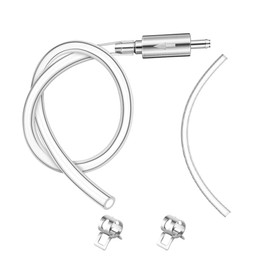 Car Brake Bleeding Kit, Universal Brake Bleeder Clutch Bleeding Hose, One Way Valve Tube Bleeding Tool Kit for Car, Motorbike, Motorcycle (White, 15.9in)