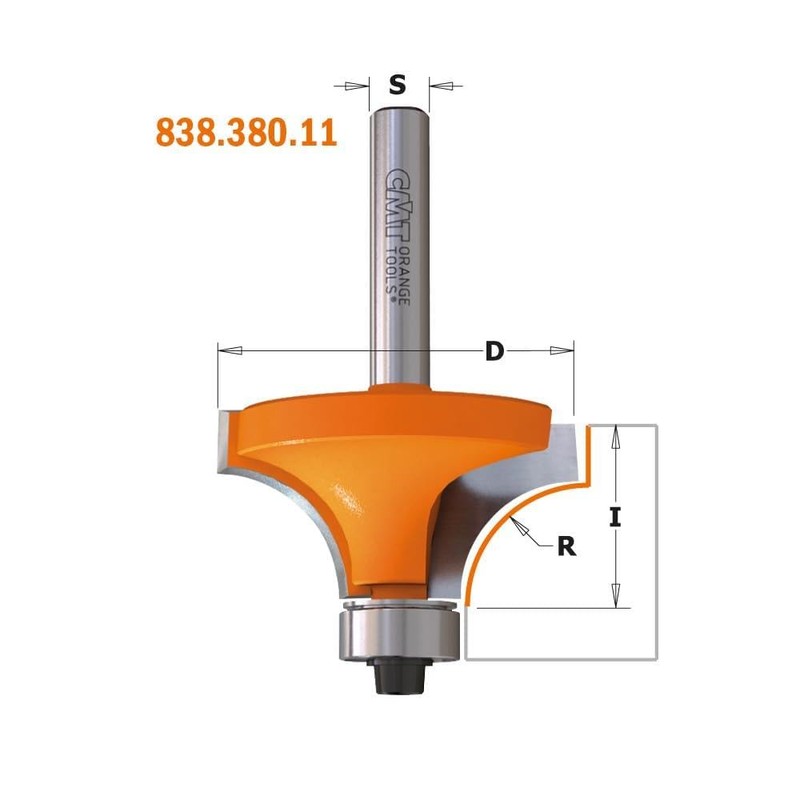 CMT Orange Tools 938.167.11 – R.concavo Router with rodam.hm s