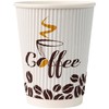 Vibrant Multicolor Ripple Hot Cups Coffee Print - 12 oz.