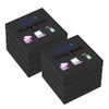 ZCZN Small Sticky Notes, 2in x 2in, 100 Sheets/Pad, 8 Pads/Pack, Black