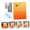 Levemolo 1 Set Desktop Planner Clock Standing Whiteboard Acrylic Dry