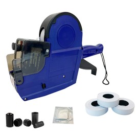 NaviLintek Price Gun,2 Line 20-Digit Labeler with 1800 Labels 3 Ink Rolls Kit,Date Code Pricing Tagging Stickers Maker Machine for Retail Garage Yard Sale,Clothes Label Tag Applicator
