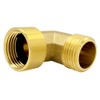 Hooshing 2PCS Brass Garden Hose Elbow Connector 90 Degree 3/4