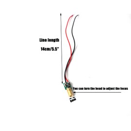 520nm green line laser module, industrial laser module adjustable focus (6mm-line-2pack)