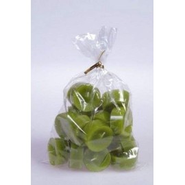 20 Original Danish Tea Lights Unscented in Acrylic Cup Coloured Dark Olive