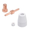 65Pcs Plasma Cutting Consumables Ceramic Copper Plasma Cutter Tips Kit
