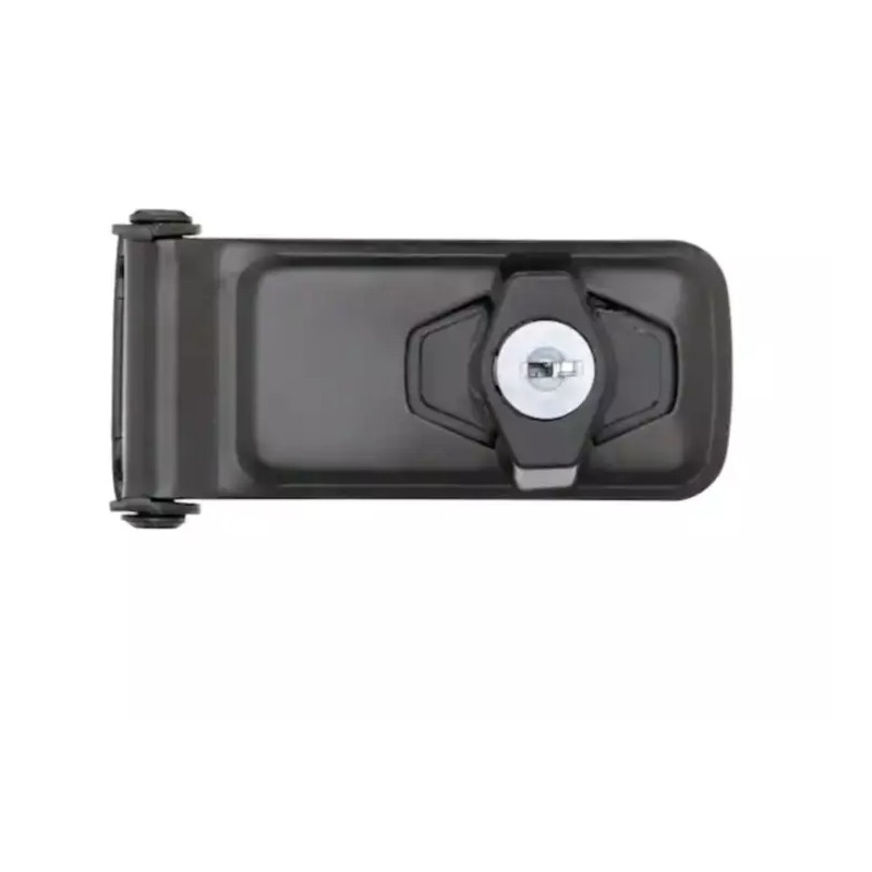Everbilt 3-1/2 in. Black Key Locking Hasp Doors Cabinets And