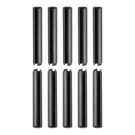DTGN 5 mm x 35 mm (DxL) Slotted Spring Pin - Pack of 50 - Good for Home Machine Closure - 65Mn Spring Dowel Tension Roll Pin - Black