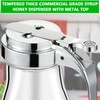 Mimorou 8 Pcs 6 oz Glass Syrup Dispenser with Retracting