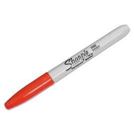 Sharpie 30002 Fine Point Permanent Marker Red Dozen
