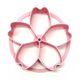 AJT MINI SIZE HIBISCUS FLOWER CONCHA COOKIE CUTTER MEXICAN SWEET BREAD STAMP PR4891