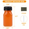 Happybase 24 Pcs Clear Juice Bottles with Lids 100ml Empty