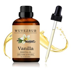 Wuvezrub Wuvezrub Vanilla Essential Oil 120ML - 100% Pure and Natural Oils for Aromatherapy Diffuser - 4 Fl Oz/Vanilla