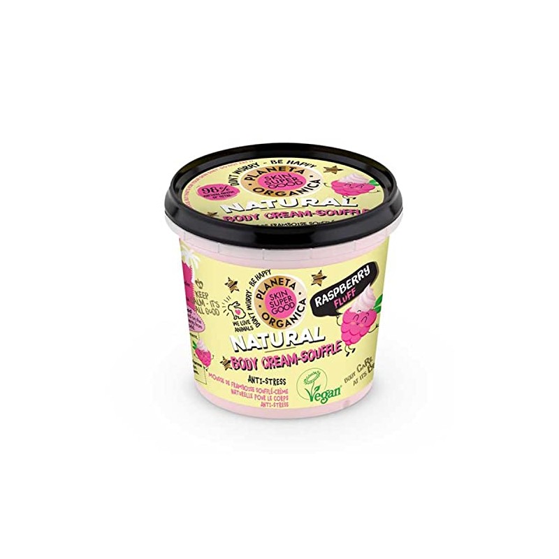 Skin Super Good Natural Body Cream Souffle, Raspberry Fluff, 360