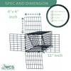OWDE 4" One-Way Door Excluder –Professional Black Mesh Evictor Trap
