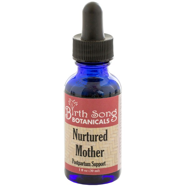 Birth Song Botanicals Nurtured Mother Pain Relief and Support Tincture, Herbal Supplement for Postpartum, 1oz Bottle